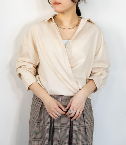 カシュクールマニッシュシャツ