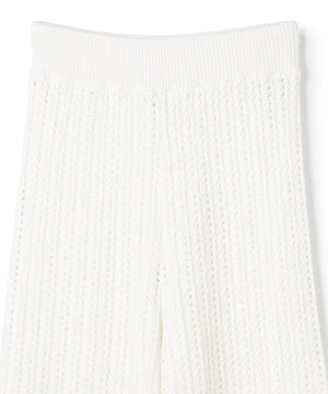 シースルーケーブルニット パンツ