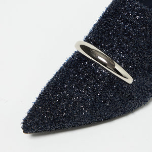 ＜SY＞ ポインテッドインヒールウェッジミュール サンダル55↑