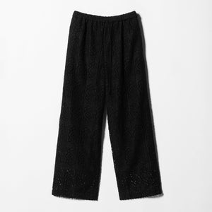 ポリエステル レースイージーパンツ