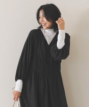 コットンカシミヤ タートルネックカットソー