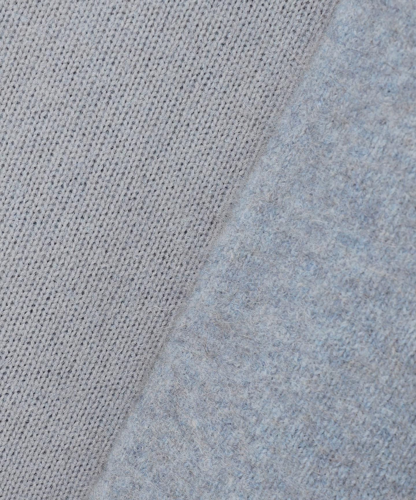 ラクーンブレンドダブルフェイス ニット アウター