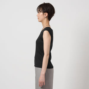 ブライトリブ フレンチスリーブ プルオーバー カットソー -制菌-