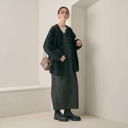 【WEB限定】ボア×フェイクムートン リバーシブルジャケット