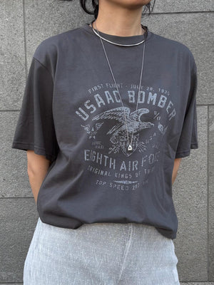 ヴィンテージライクAIR FORCEプリントT