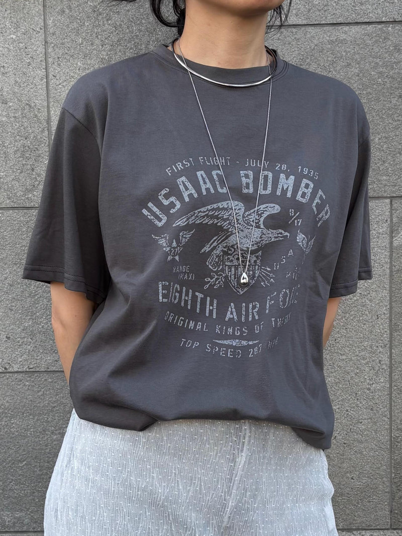 ヴィンテージライクAIR FORCEプリントT