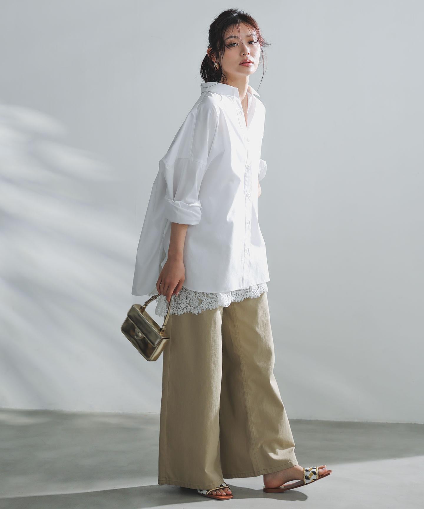 コットン オーバーシャツ