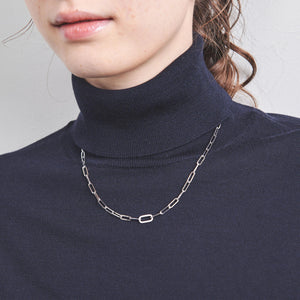 オーバルパヴェ チェーンネックレス