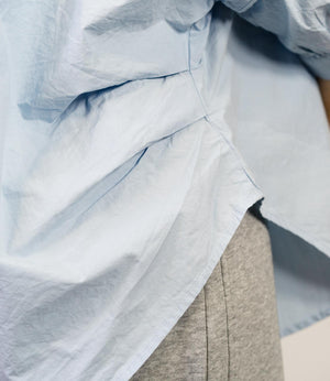 ギャザースリーブ半袖シャツ