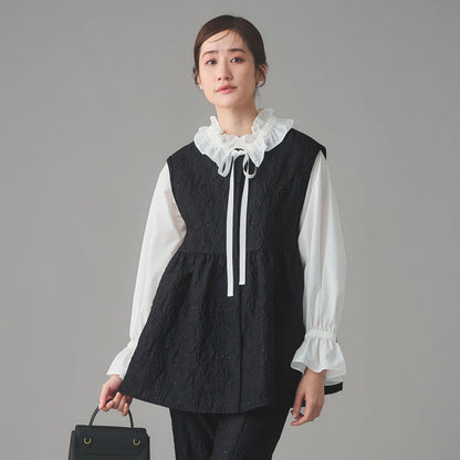 GISHA 2トーン ジャガード ベスト