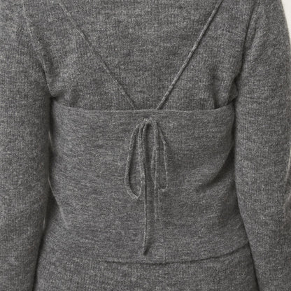 ポロニット カーディガン × ビスチェ ニット セット