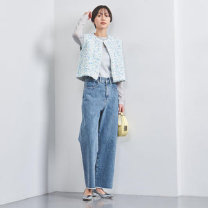 カットオフ デニムパンツ