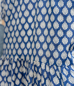 プリントティアードスキッパーワンピース