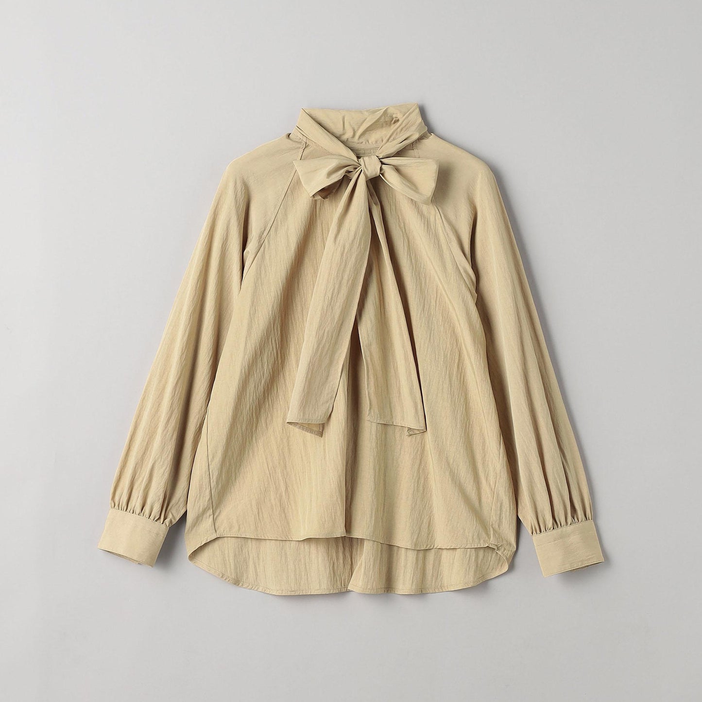 【WEB限定 Wardrobe DAILY MINIMAL】リボンタイブラウス -2WAY/ウォッシャブル-