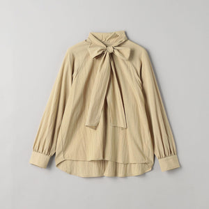 【WEB限定 Wardrobe DAILY MINIMAL】リボンタイブラウス -2WAY/ウォッシャブル-