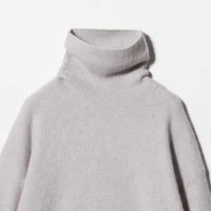 フォックス ウール ラメ タートルネック ニット