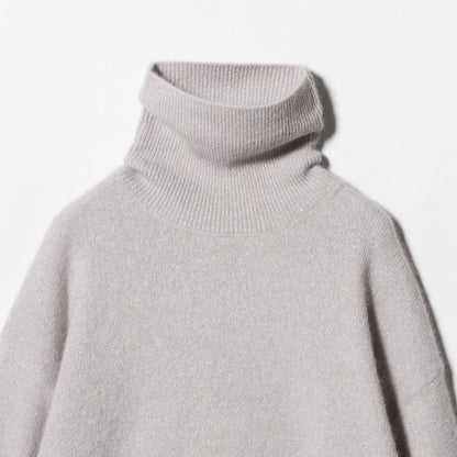 フォックス ウール ラメ タートルネック ニット