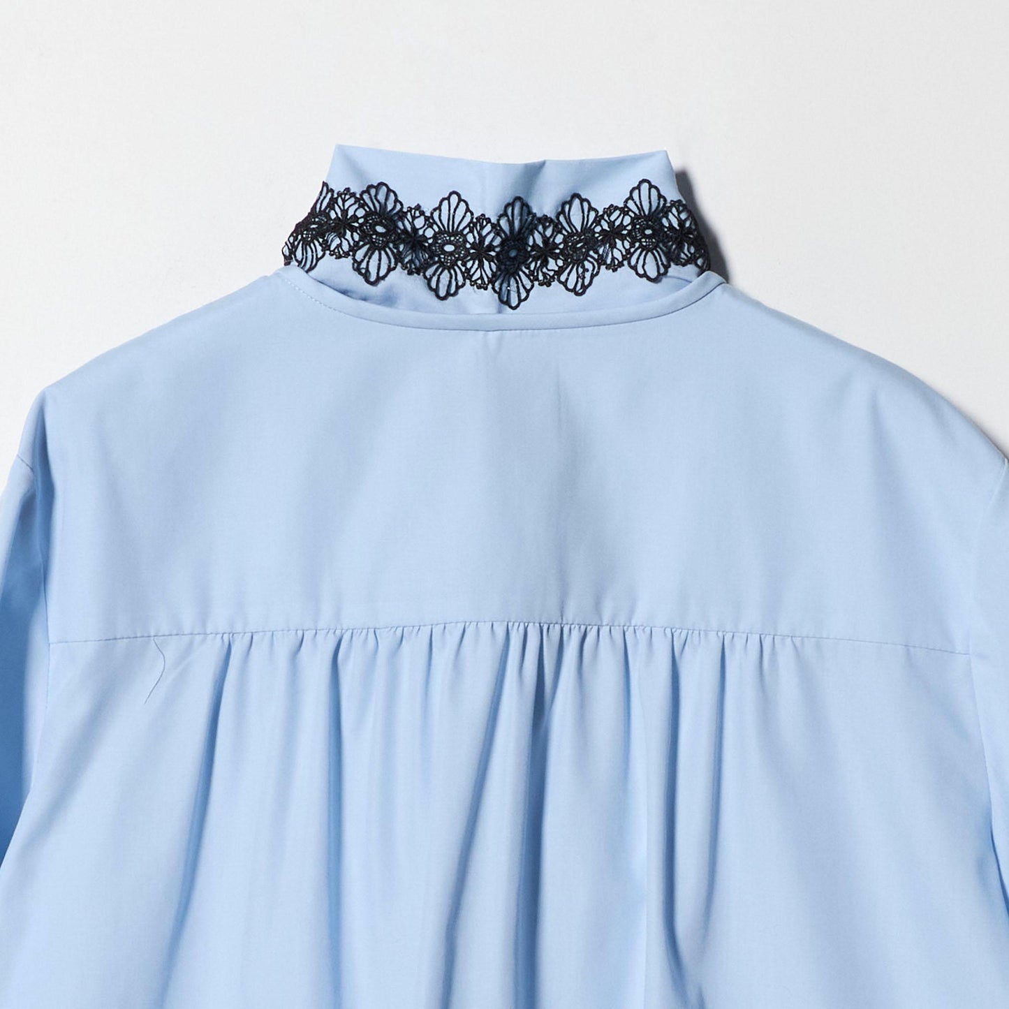 レース コンビ ボウタイ リボン ブラウス ‐ウォッシャブル‐