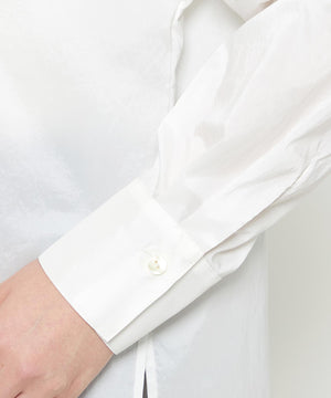 シルクライクタフタ ボウタイブラウス