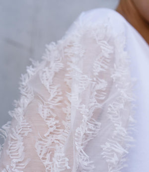 シアーフリンジドッキングカットソー