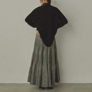 やわもちコクーンハイネックニット