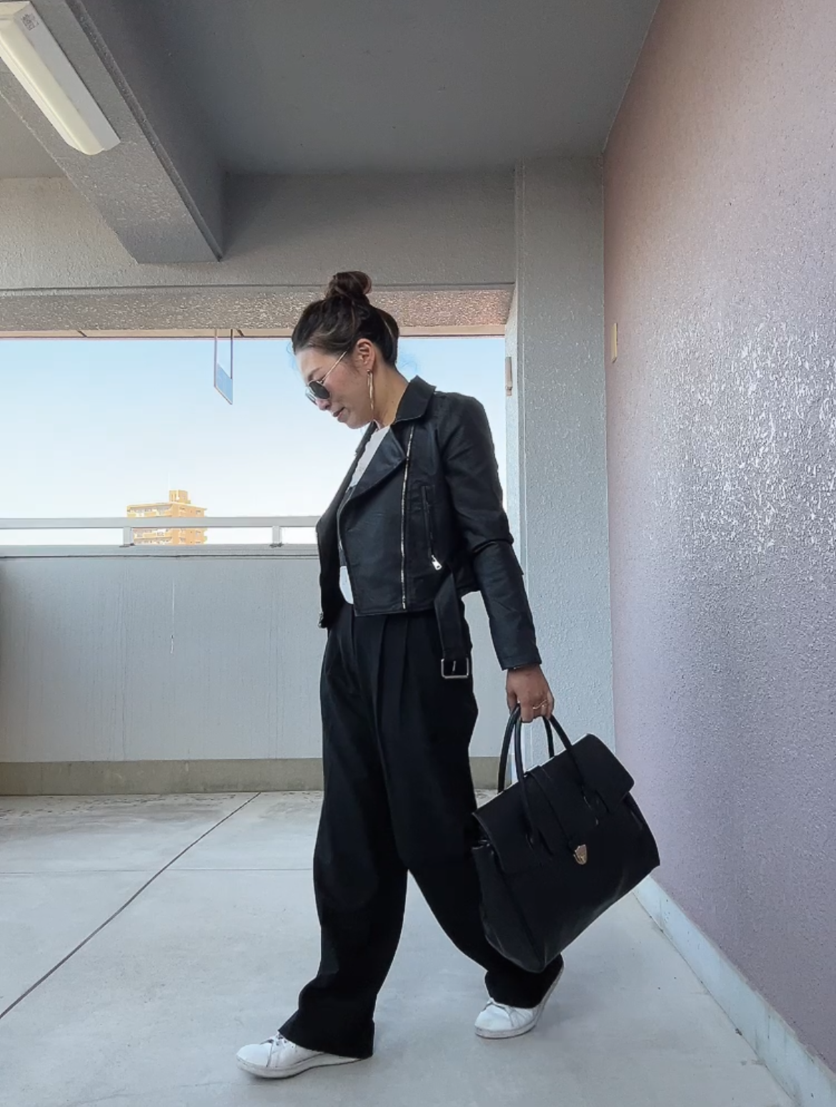 クロップドライダースジャケット