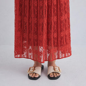 2WAY レース ロング スカート