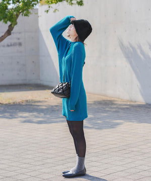 キルティング巾着ショルダーバッグ