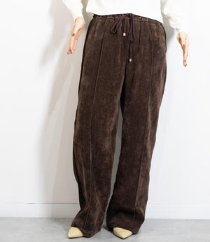 起毛ピンタックイージーパンツ