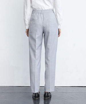 サマーウール混テーパードパンツ