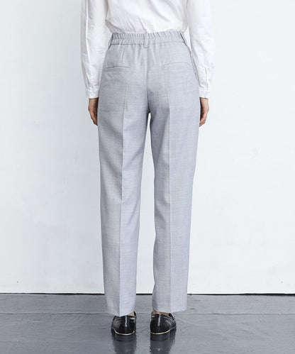 サマーウール混テーパードパンツ