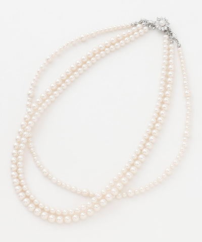 3連パール ネックレス