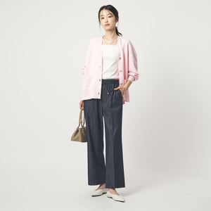 ［size SHORT/TALLあり］ニーハイフレアパンツ デニム 2 ストレッチ