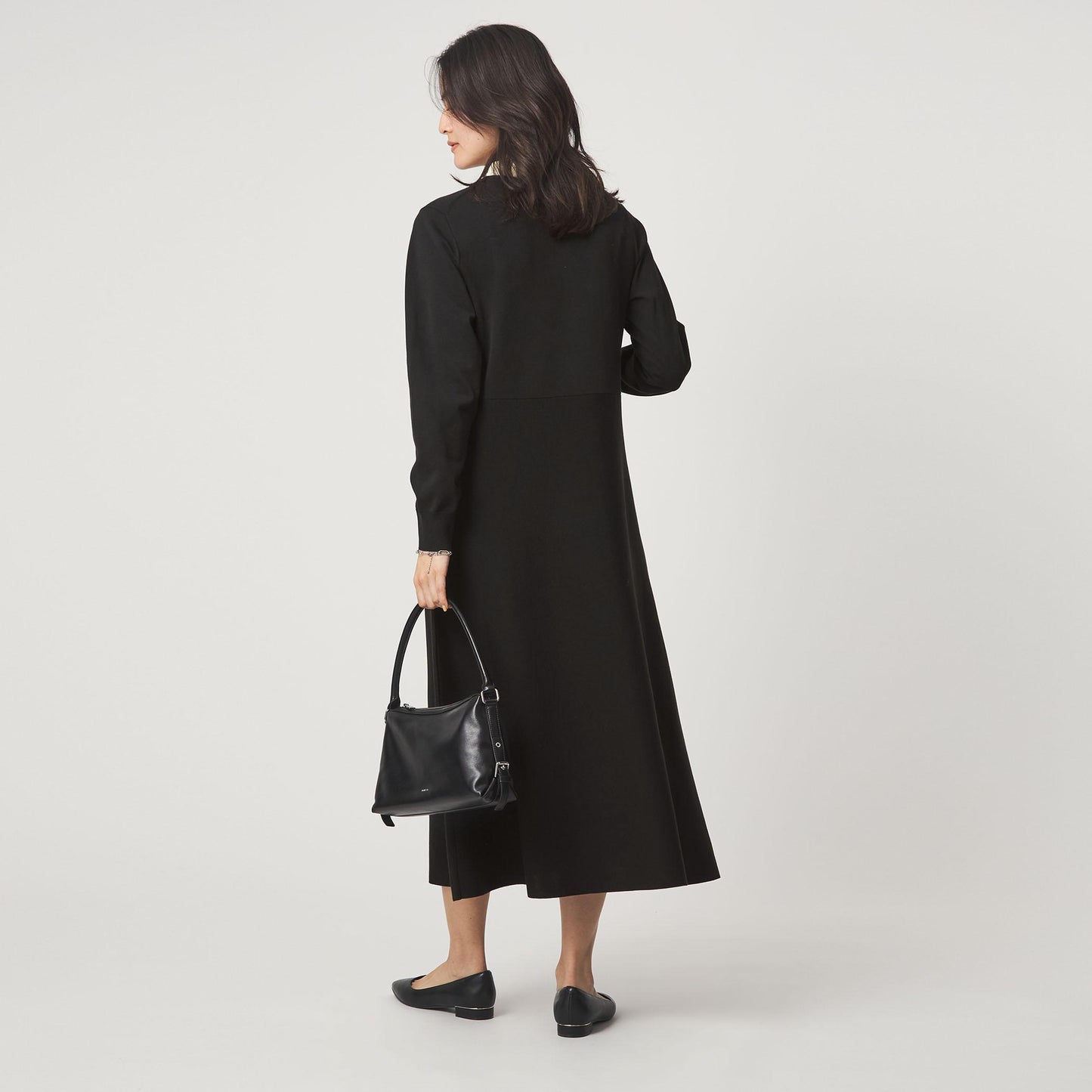 ハイショク エリツキ ニット ワンピース