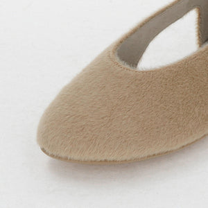 サイド バックル フラットシューズ