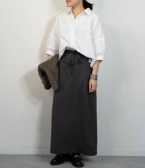 ギャザースリーブ半袖シャツ