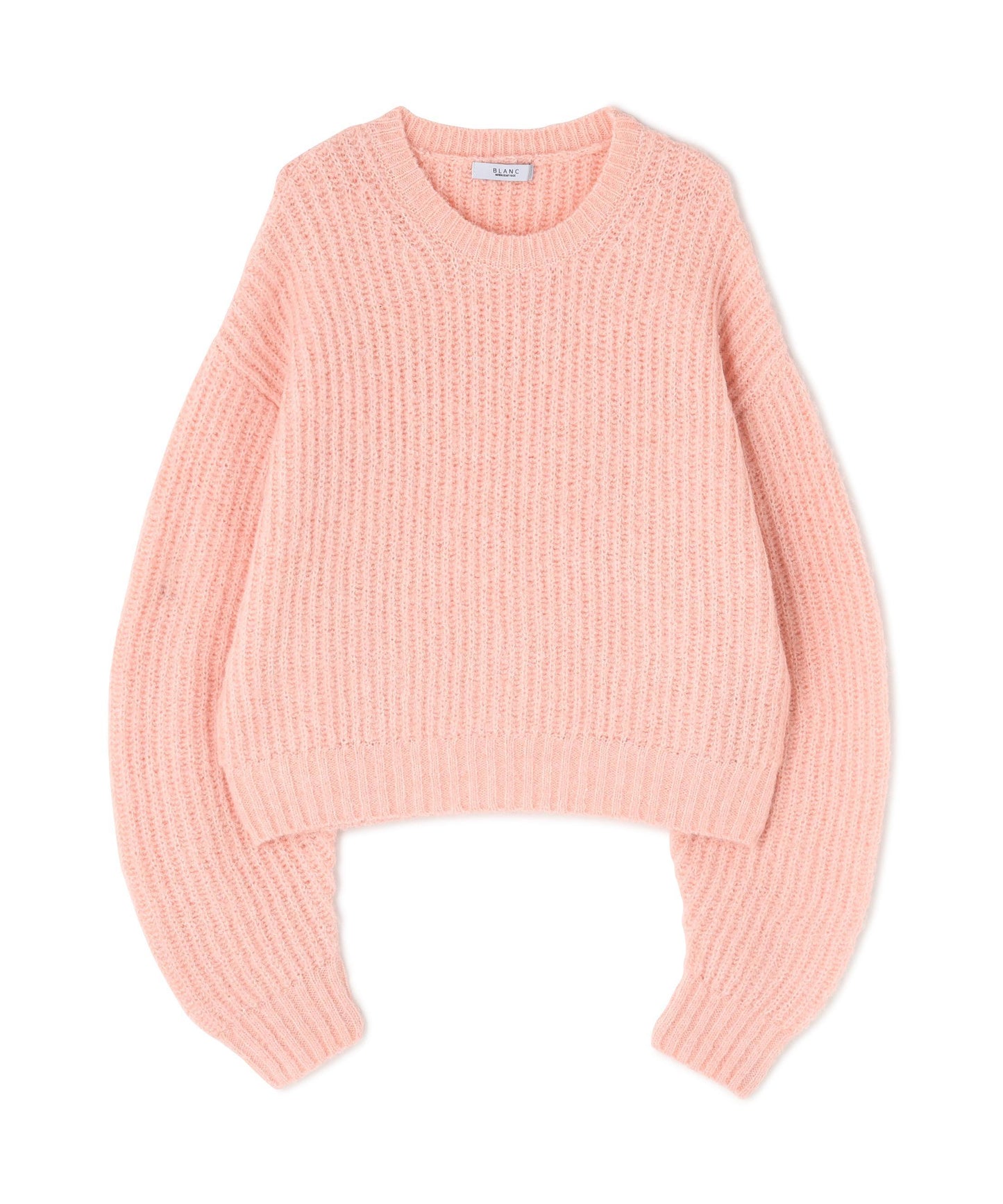 クロップドアゼフォルムニット