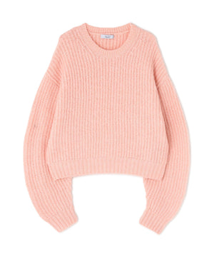 クロップドアゼフォルムニット