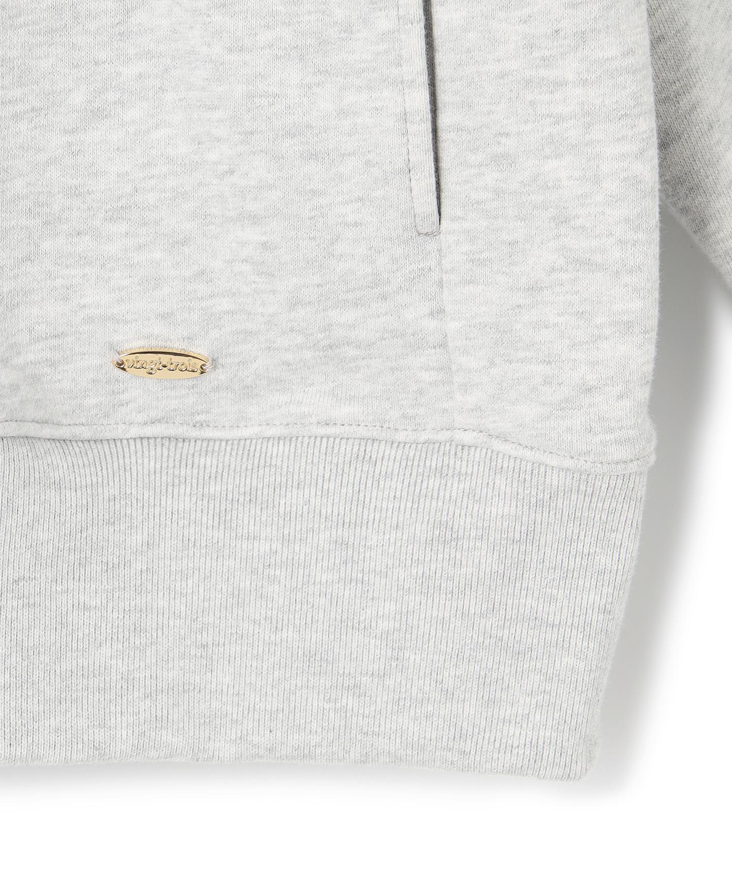 コットンテリー ジップアップ フーディー