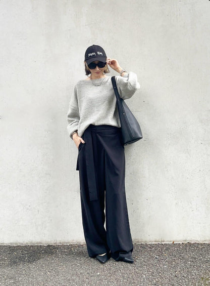 ワイドラップパンツ