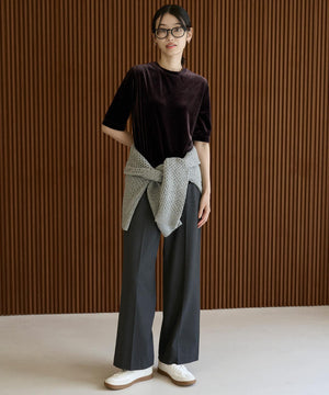 ストレッチ ベロアTシャツ