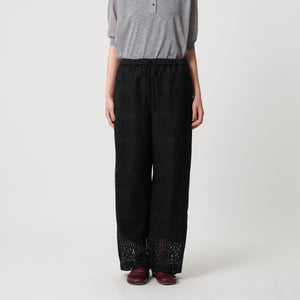 ポリエステル レースイージーパンツ