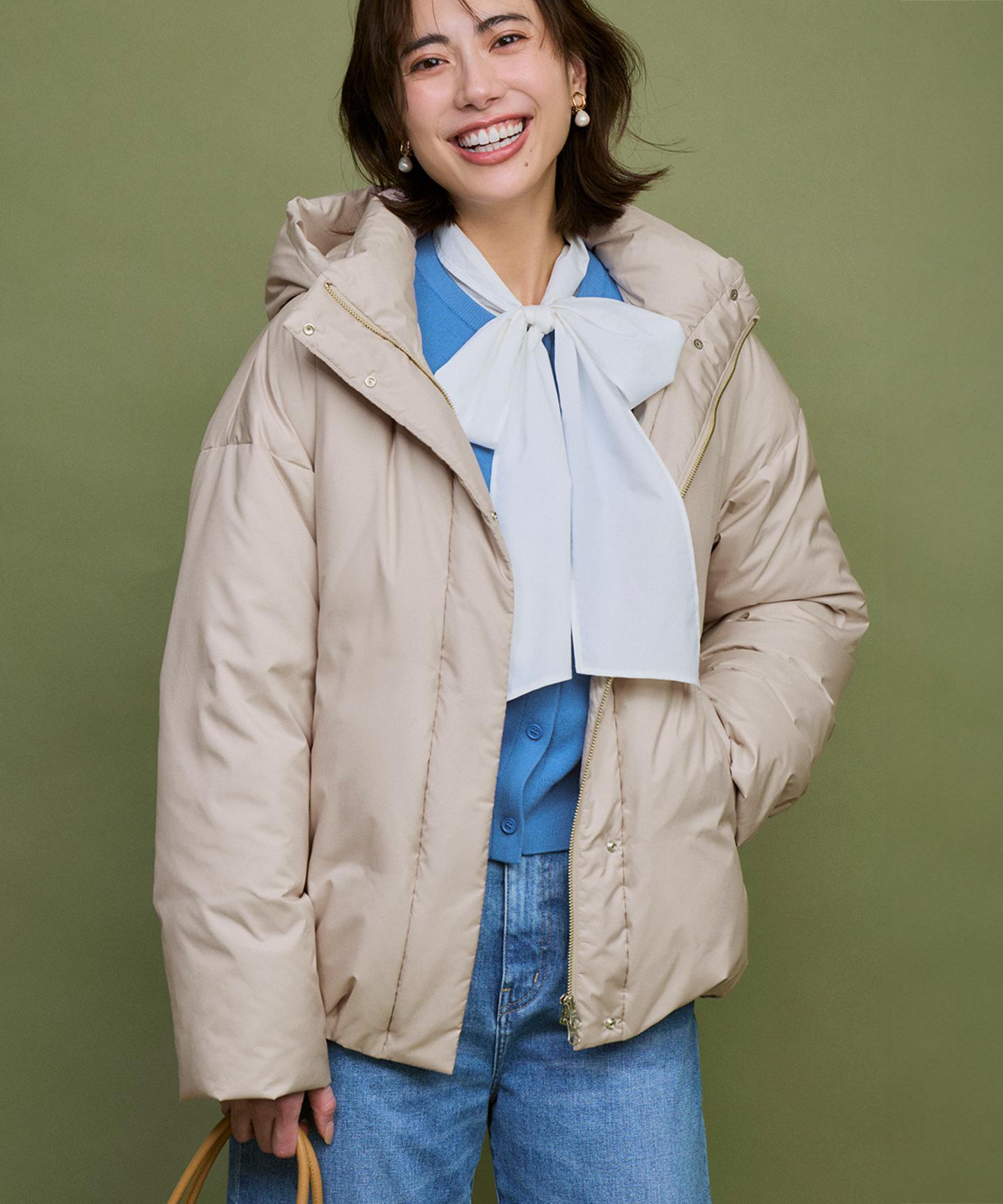 ステッチレス フーデット ダウン