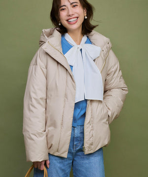 ステッチレス フーデット ダウン