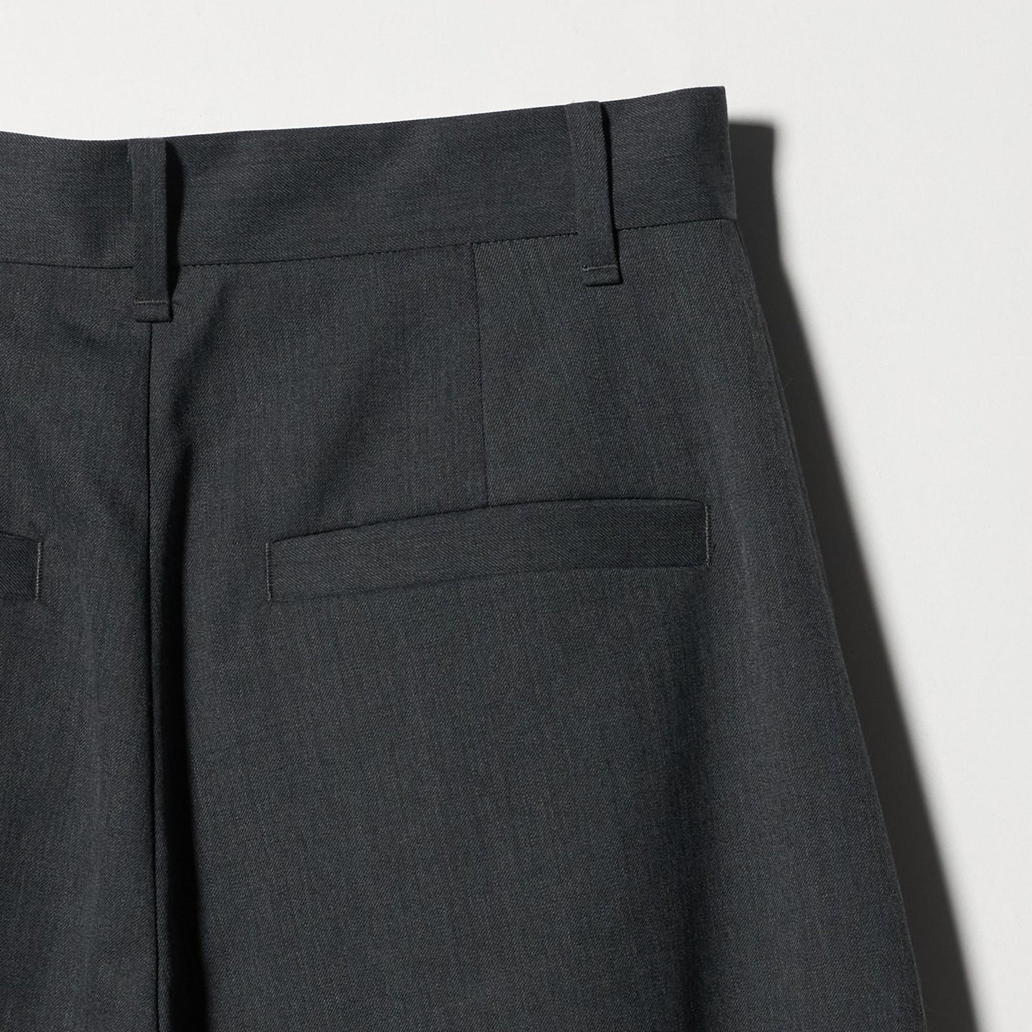 毛ポリエステル カーブパンツ ウォッシャブル