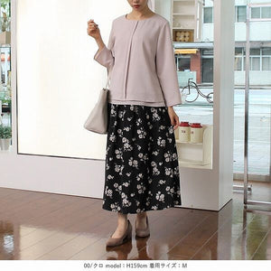 花柄ロングスカート