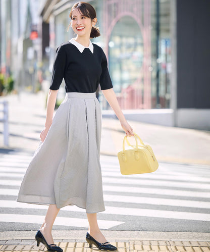 ミニストーンバックル パンプス