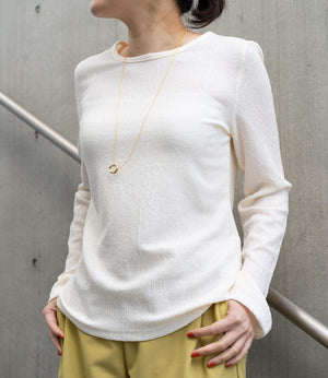 微光沢ランダムシアーカットソー