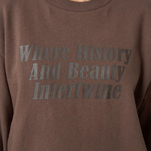 ミュージアム ロゴ スウェット プルオーバー