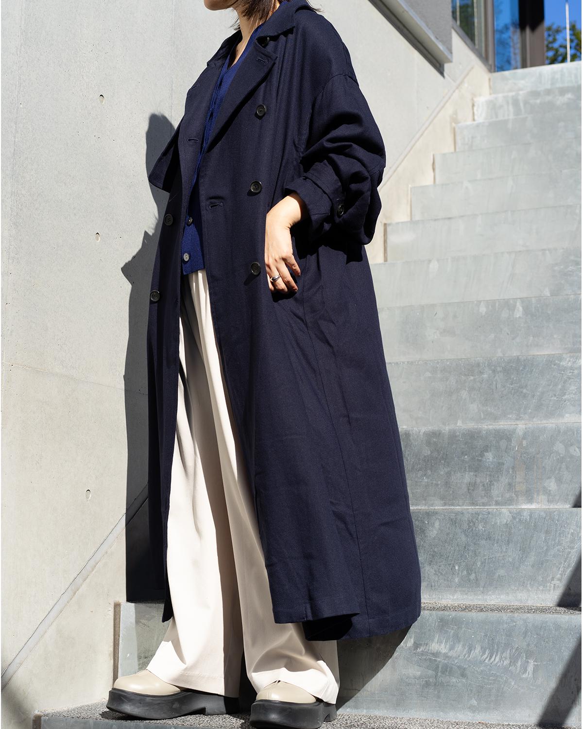リネンボリュームスリーブトレンチコート